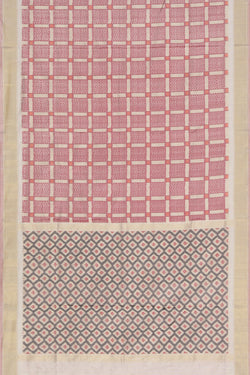 Collection of Pochampally Silk Ikat Pink Saree in a gallery layout