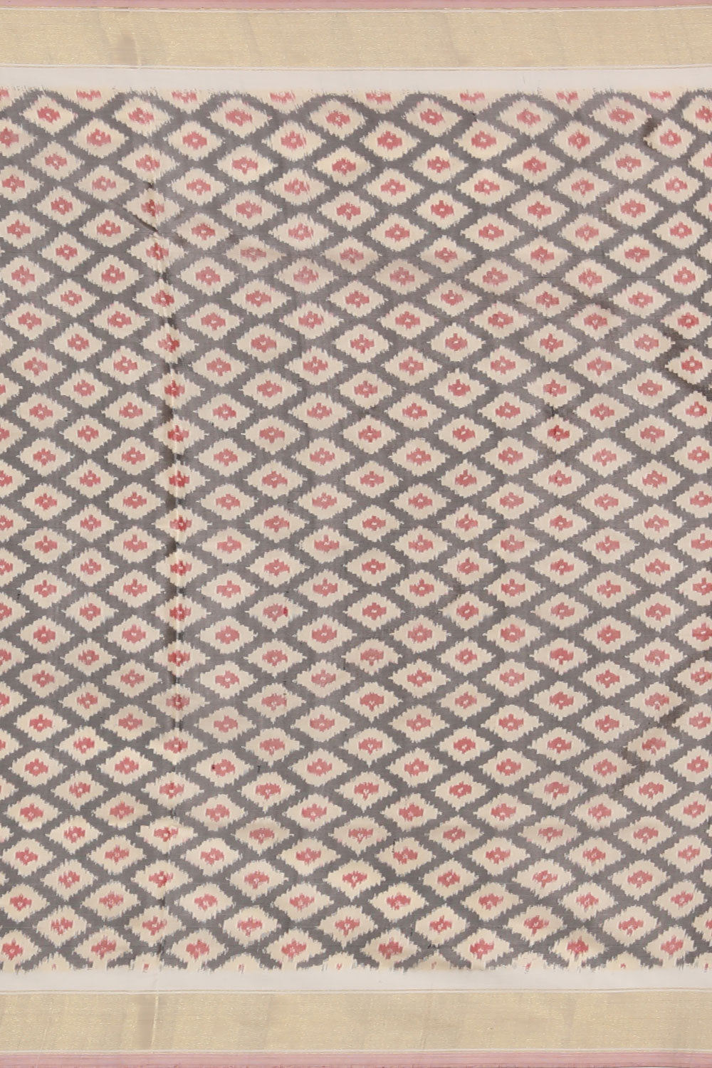 Image of Pochampally Silk Ikat Pink Saree