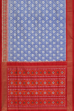 Collection of Pochampally Silk Ikat Purple Saree in a gallery layout