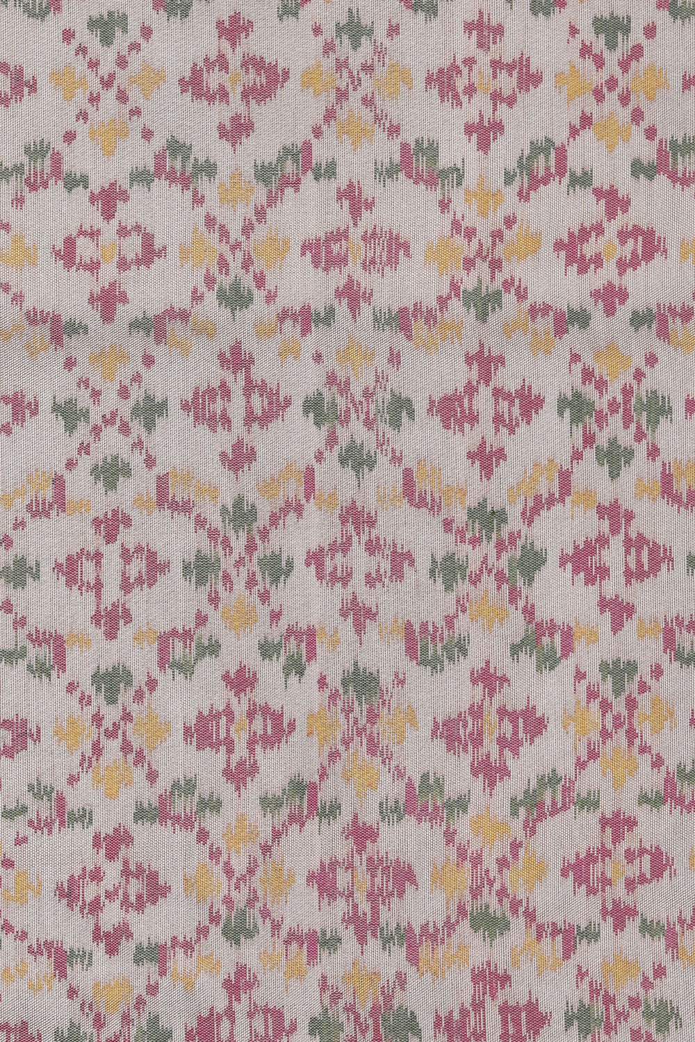 Image of Rajkot Patola Silk Off-White Saree