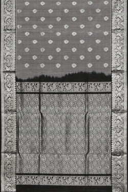 Collection of Venkatagiri Silk Grey Saree in a gallery layout