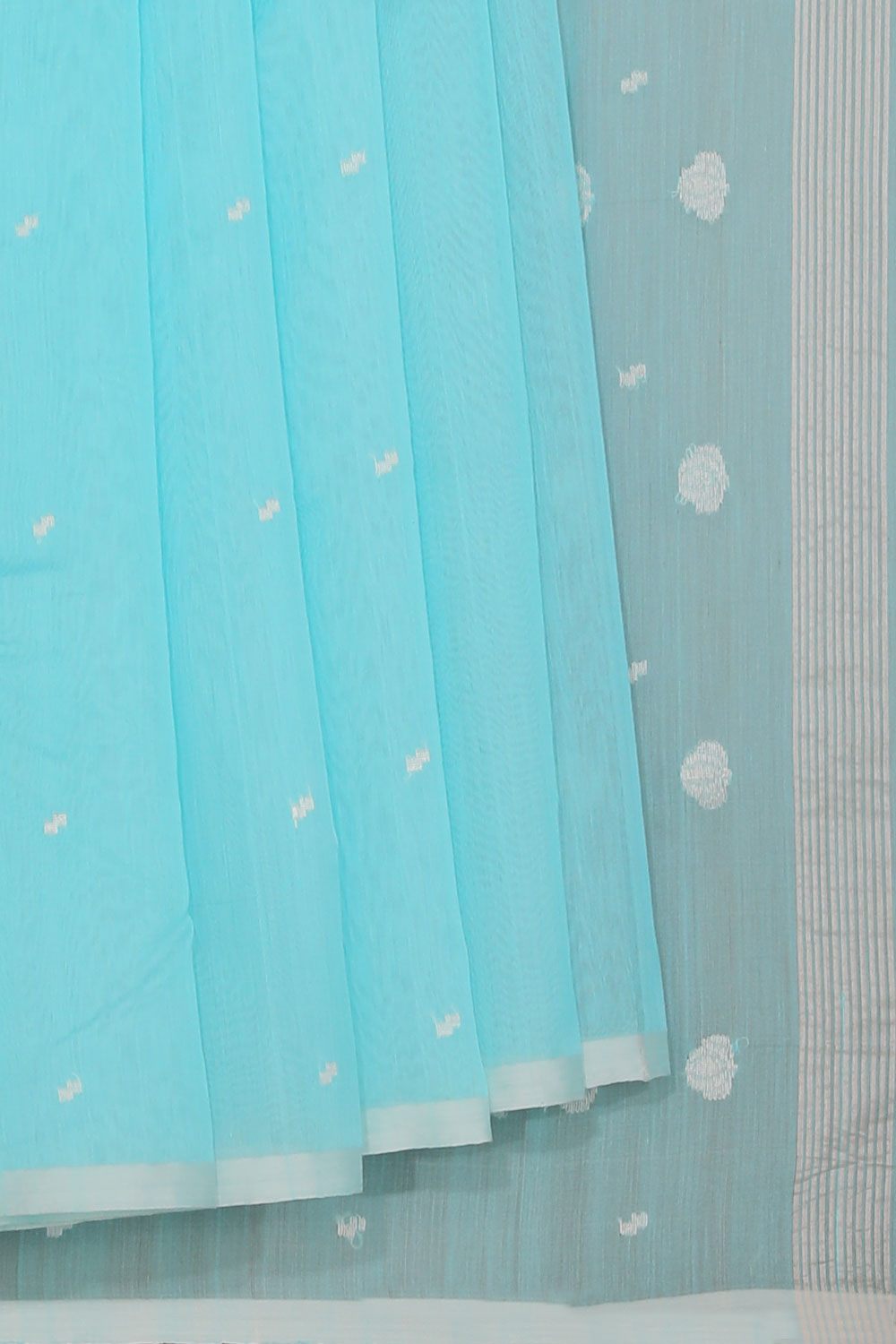 Collection of Chanderi Blue Saree in a gallery layout