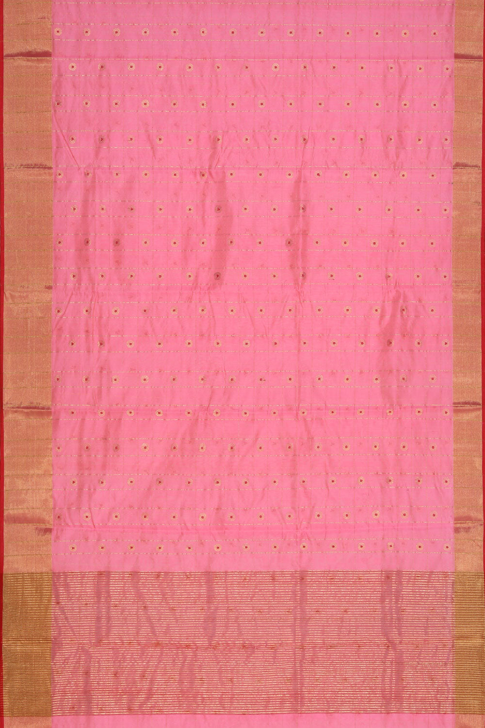 Collection of Chanderi Pink Saree in a gallery layout