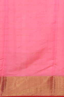 Collection of Chanderi Pink Saree in a gallery layout