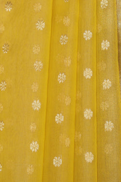 Image of Chanderi Yellow Saree