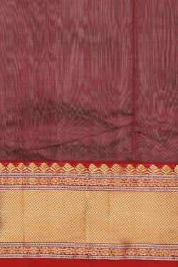 Collection of Chanderi Maroon Saree in a gallery layout