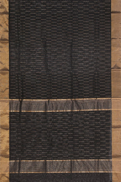 Collection of Chanderi Black Saree in a gallery layout