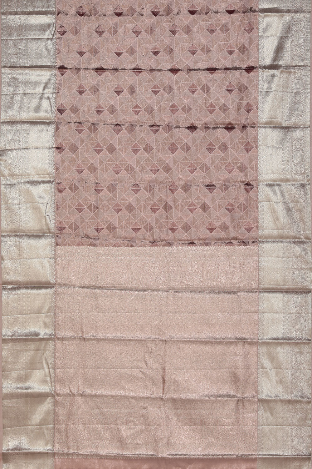 Kanchipattu Onion-Pink Saree