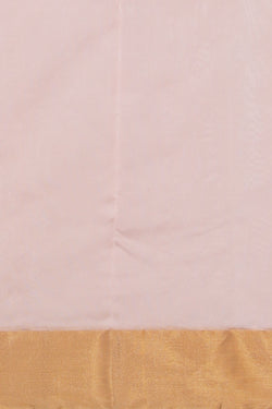 Collection of Chanderi Cotton Silk Baby Pink Saree in a gallery layout