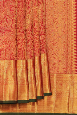 Image of Kanchipattu Red Saree