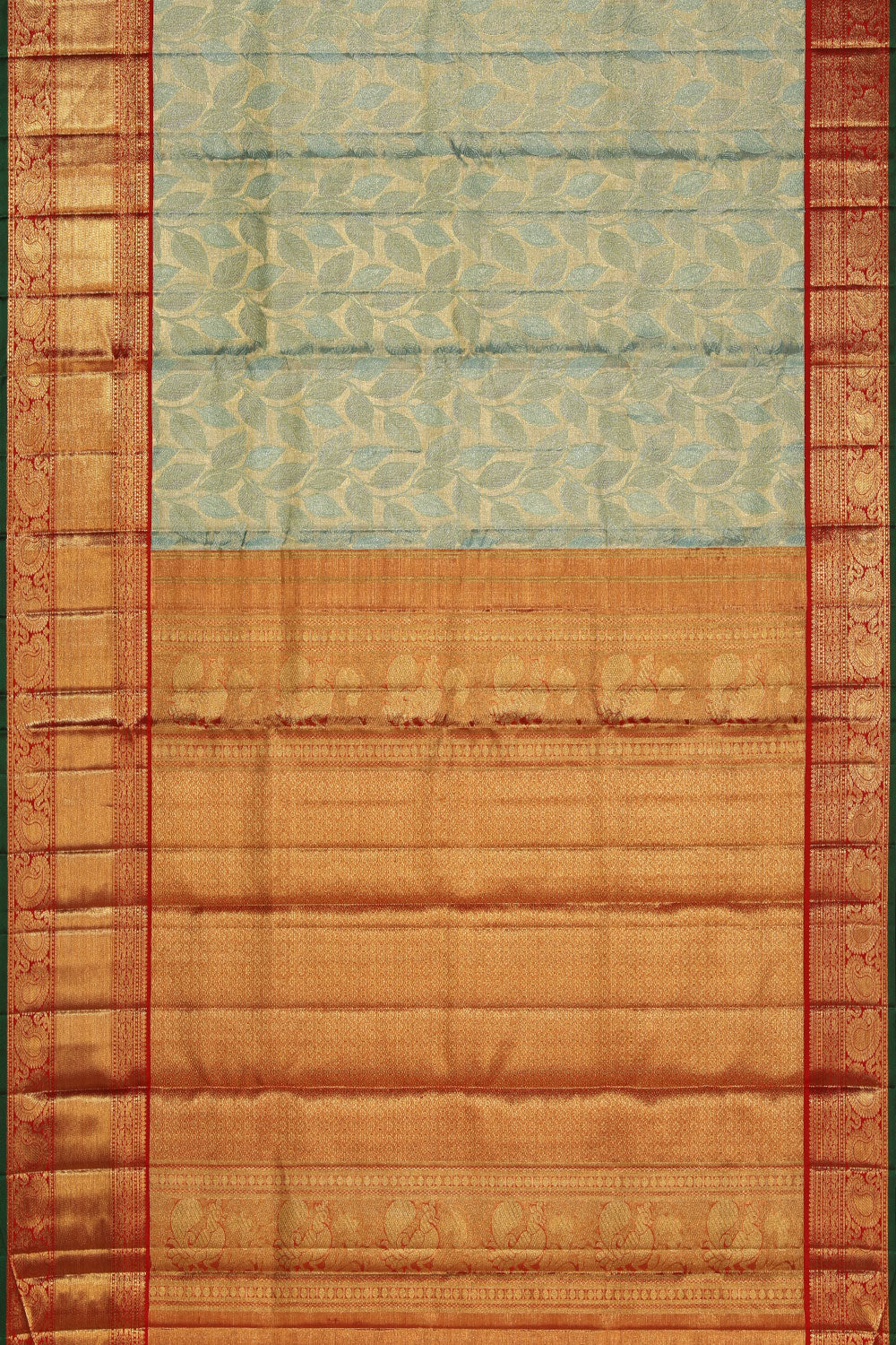 Image of Kanchipattu Turquoise Green Saree