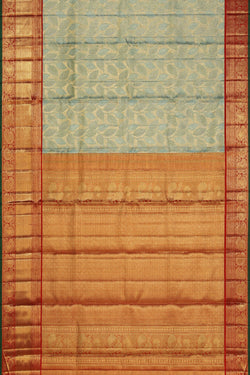 Image of Kanchipattu Turquoise Green Saree