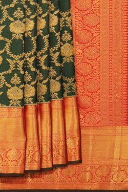 Image of Kanchipattu Green Saree