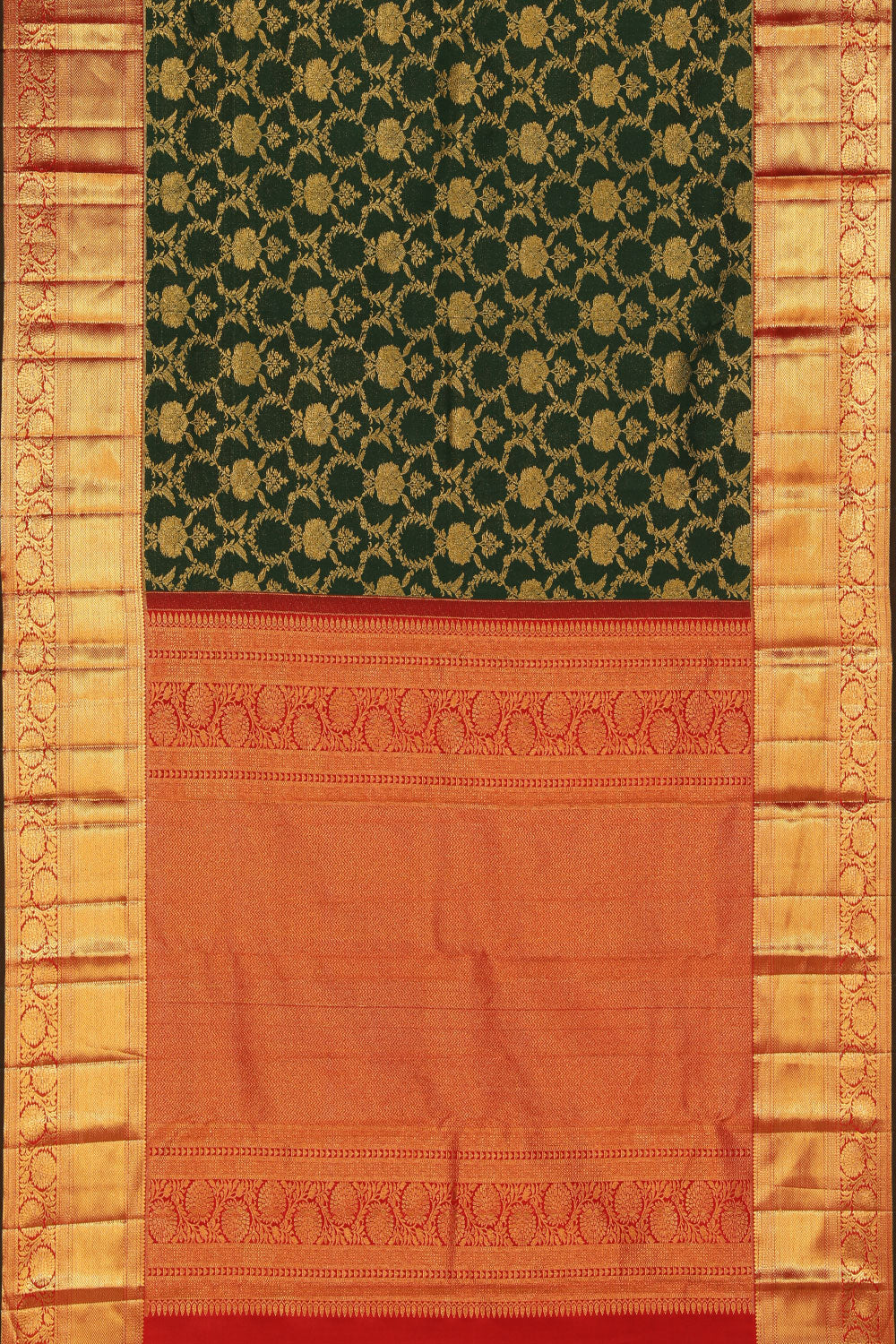 Kanchipattu Green Saree