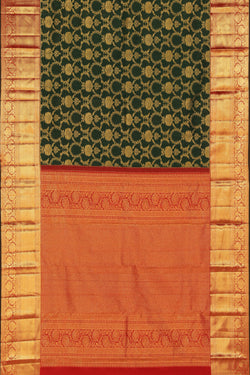 Image of Kanchipattu Green Saree