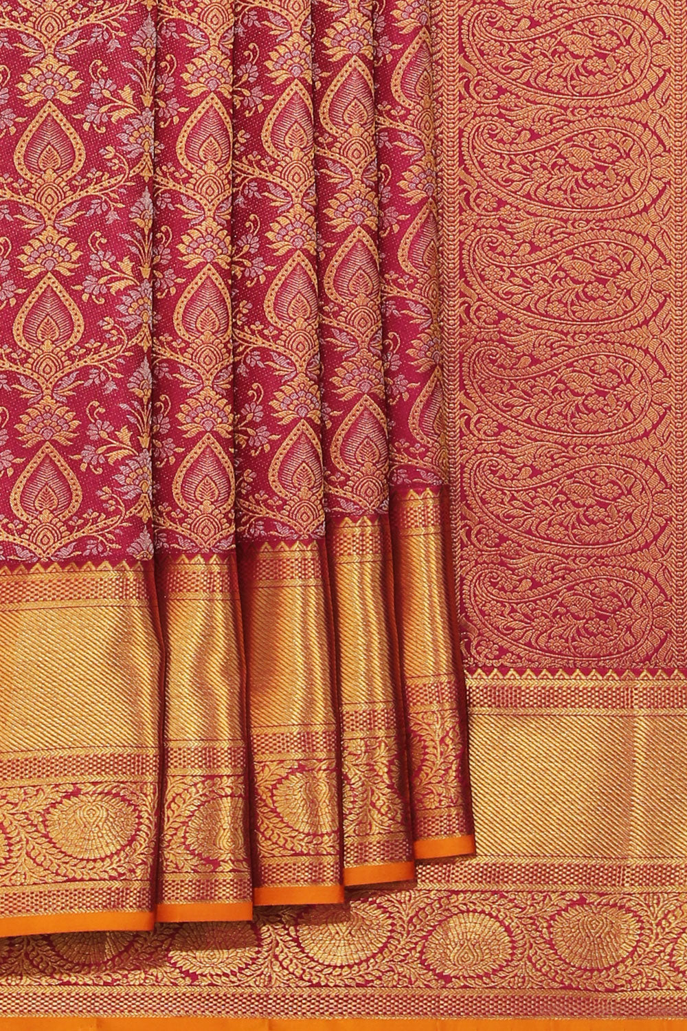 Kanchipattu Brocade Violet Saree