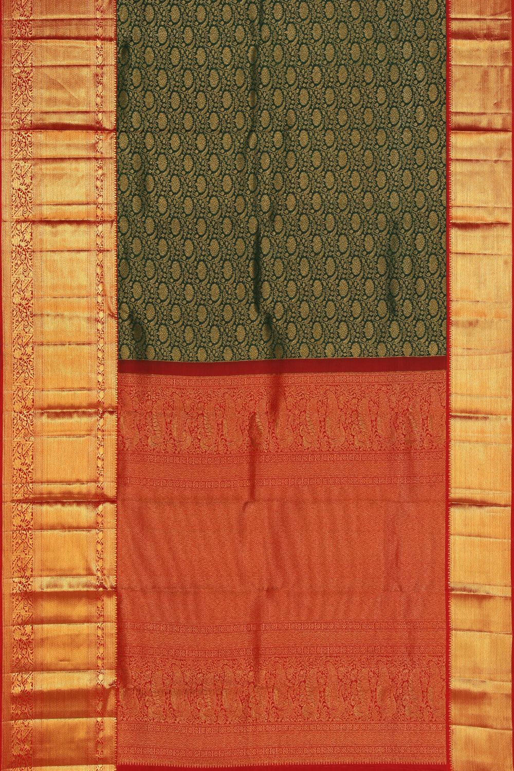 Kanchipattu Green Saree