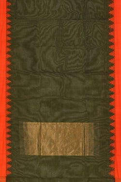 Image of Uppada Cotton Heena Green Saree