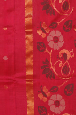 Collection of Uppada Silk Pink Saree in a gallery layout