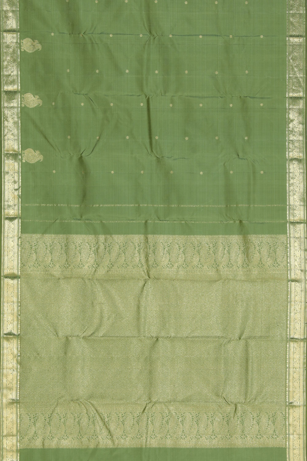 Kanchi Silk Sage Green Saree