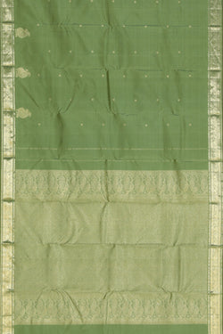 Image of Kanchi Silk Sage Green Saree