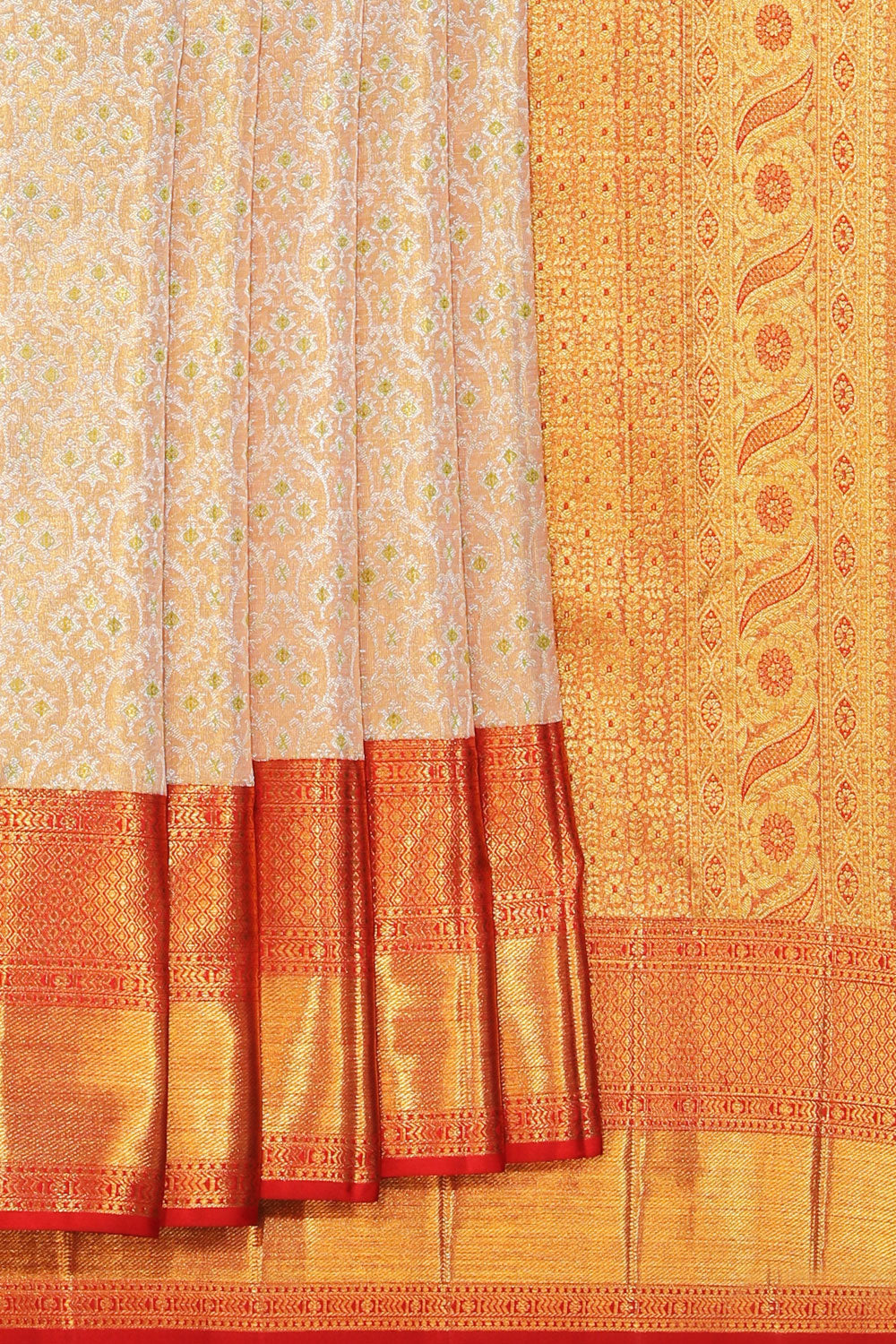 Kanchipattu Brocade Gold Saree