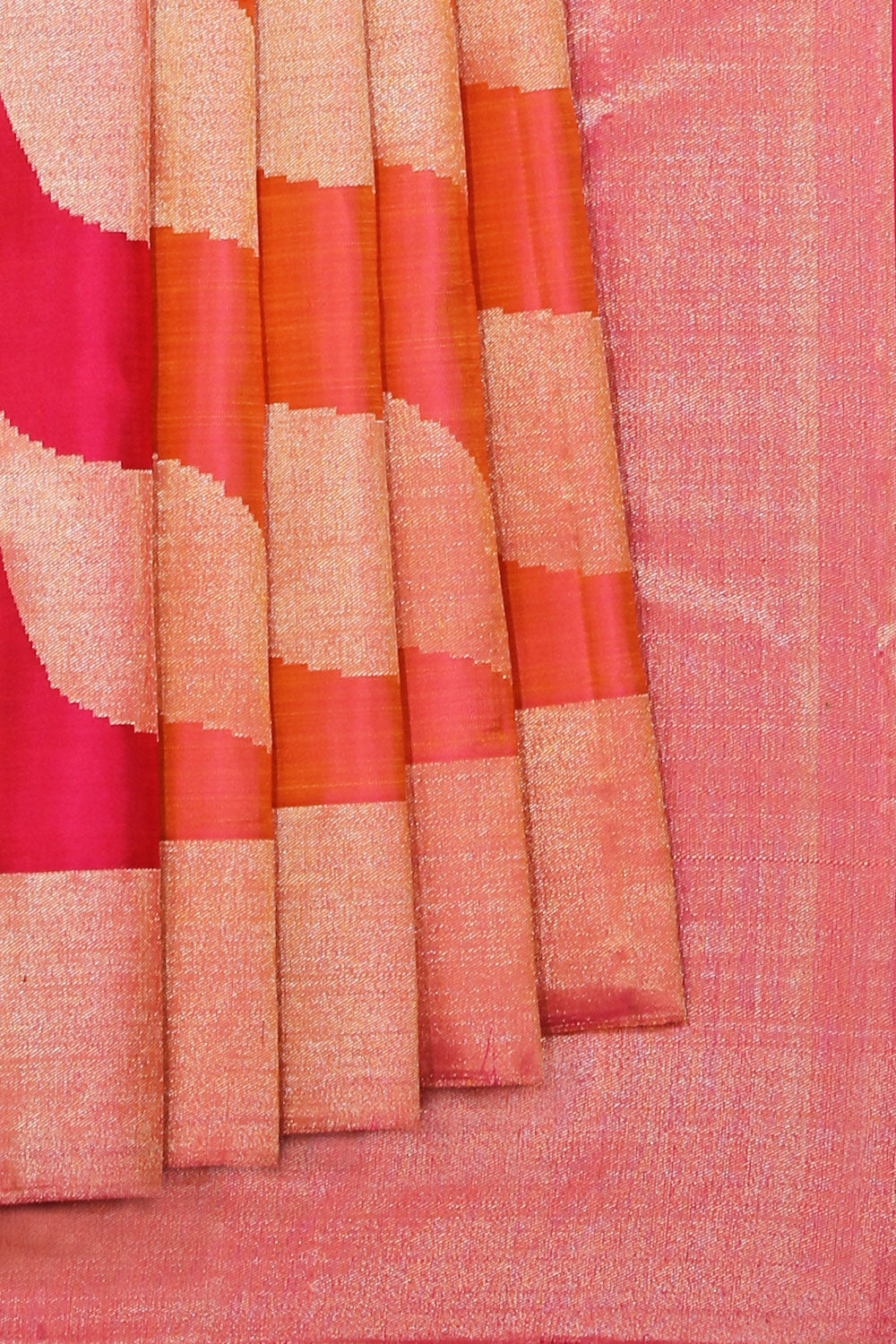 Kanchipattu Fuchsia-Pink Saree