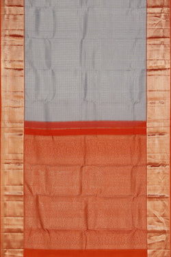 Image of Kanchipattu Grey Saree