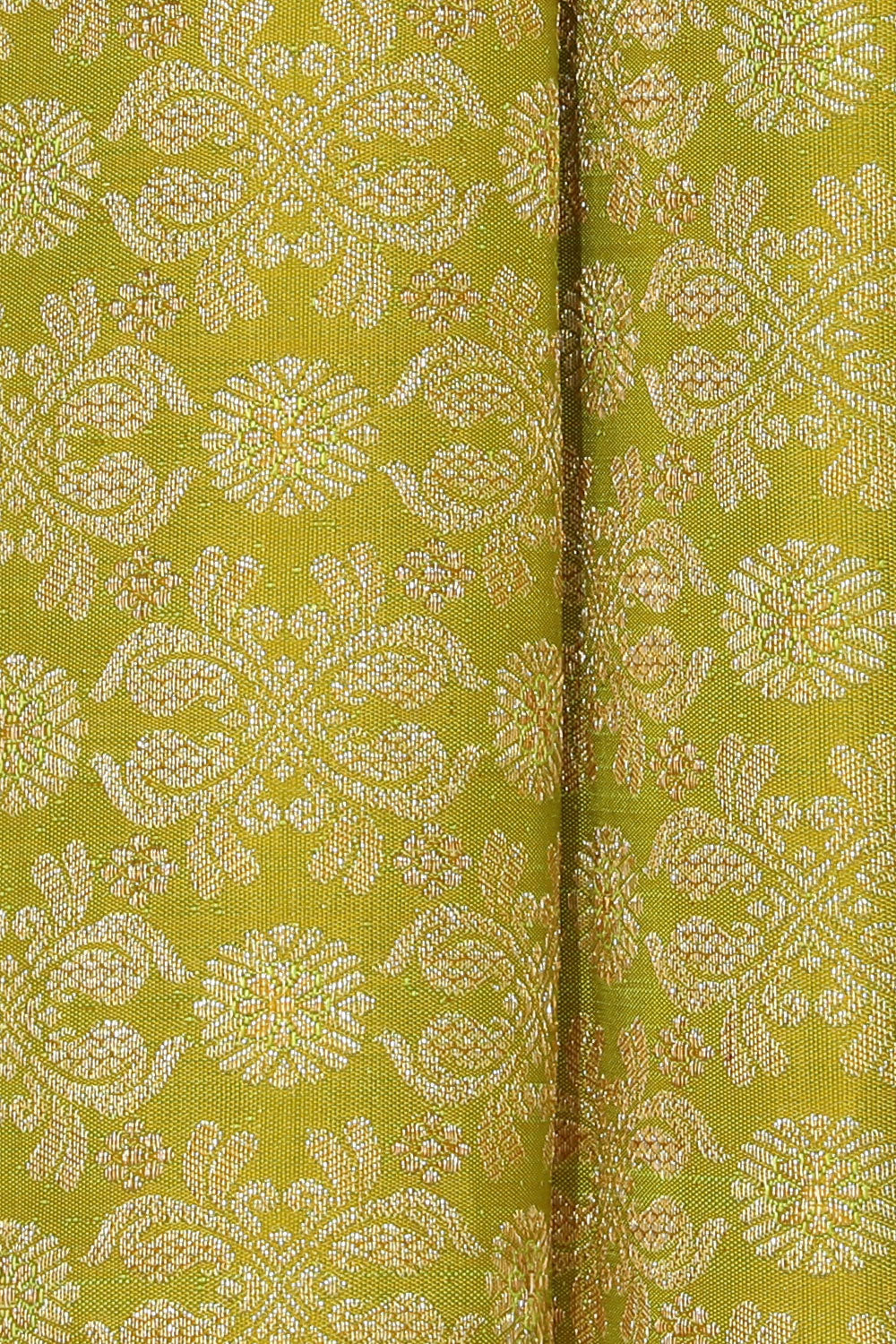 Kanchipattu Brocade Spring-Green Saree