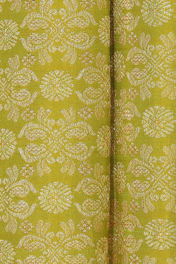 Image of Kanchipattu Brocade Spring-Green Saree