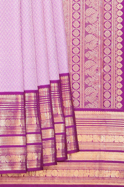 Image of Kanchipattu Brocade Purple Saree