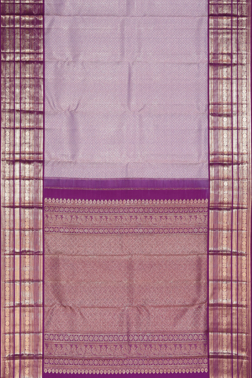 Kanchipattu Brocade Purple Saree