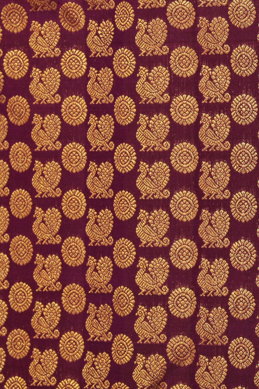 Kanchipattu Brocade Violet Saree