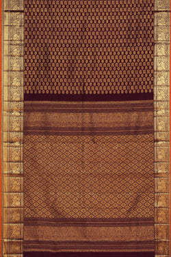 Image of Kanchipattu Brocade Violet Saree