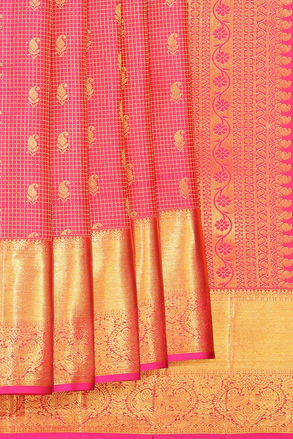 Kanchipattu Brocade Pink Saree