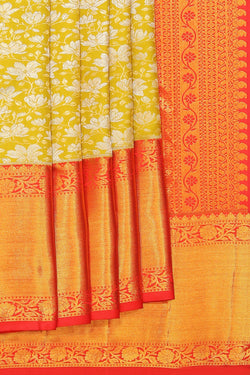 Image of Kanchipattu Brocade Sage Green Saree