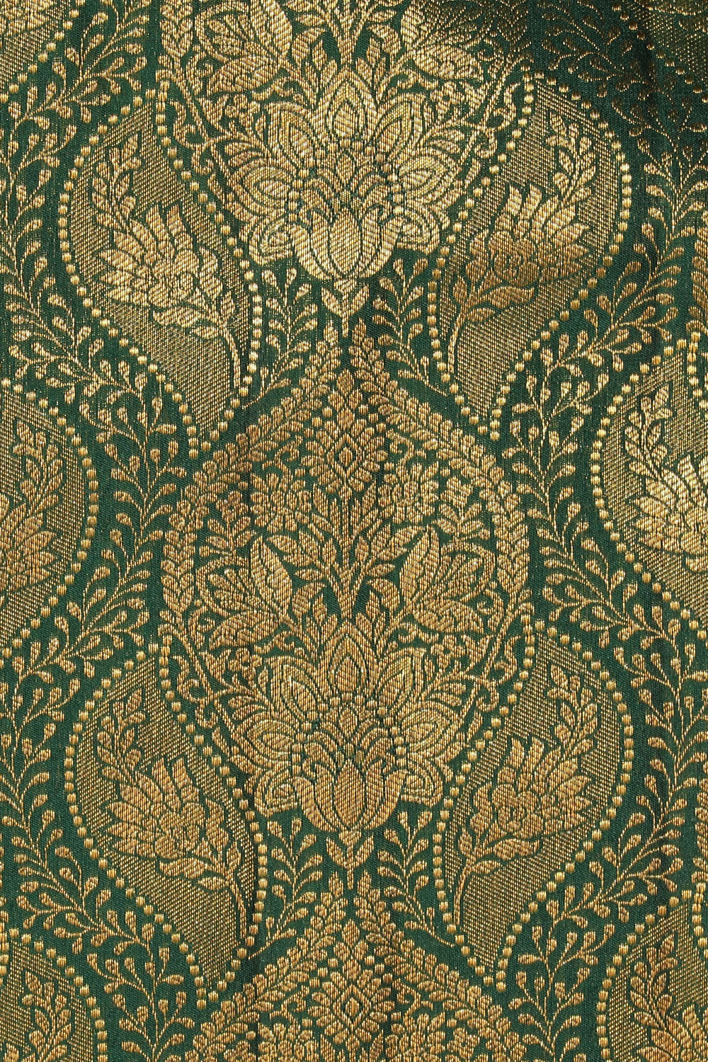 Kanchipattu Brocade Green Saree