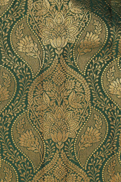 Image of Kanchipattu Brocade Green Saree