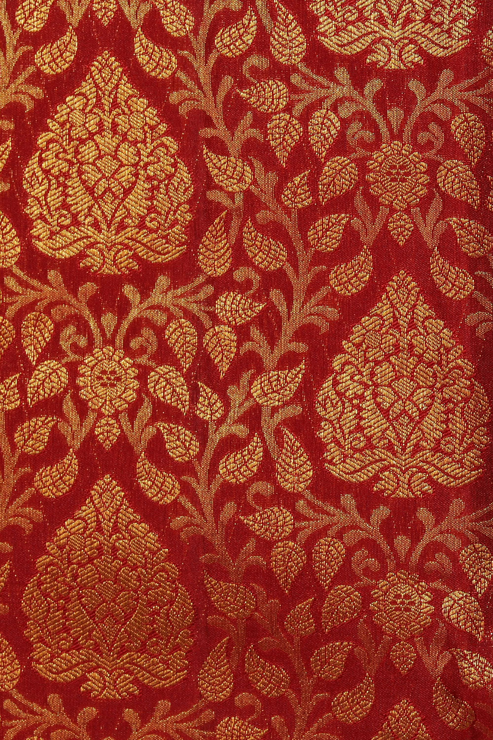 Kanchipattu Brocade Red Saree