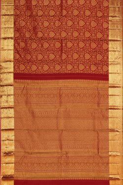 Image of Kanchipattu Brocade Red Saree