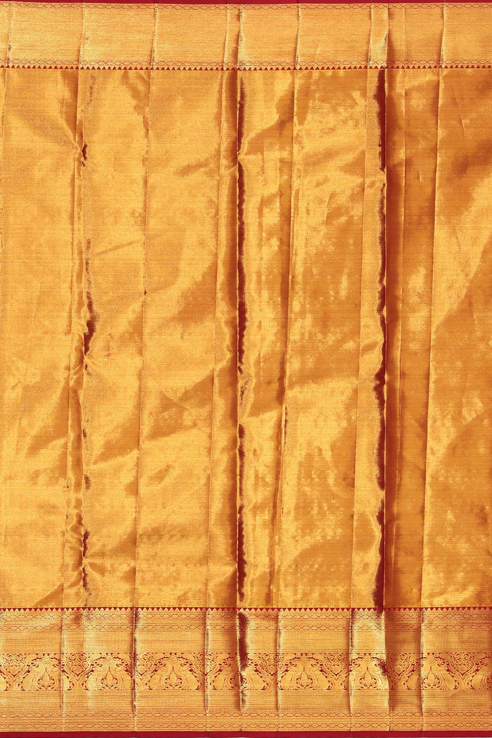 Kanchipattu Tissue Brocade Gold Saree