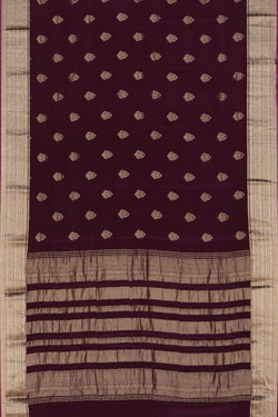 Image of Crepe Silk Violet Saree