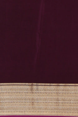 Image of Crepe Silk Violet Saree