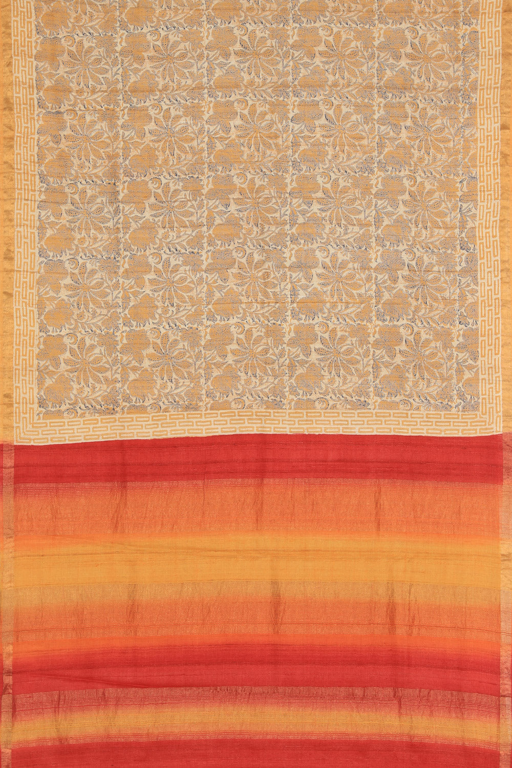 Collection of Tussar Silk Beige Saree in a gallery layout