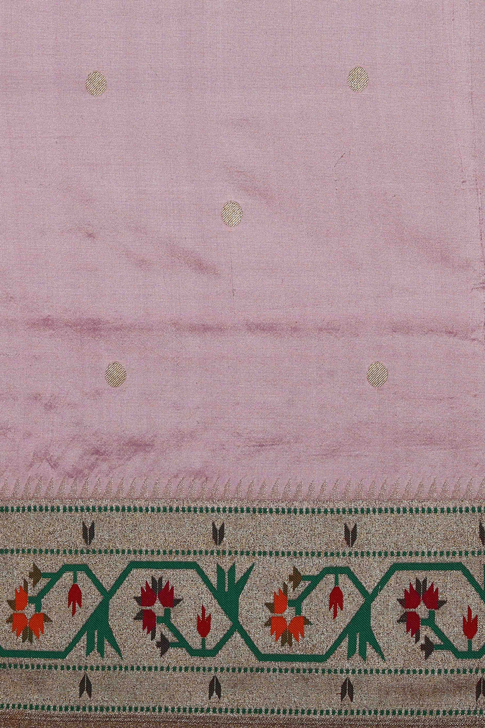 Collection of Paithani Silk Pink Saree in a gallery layout