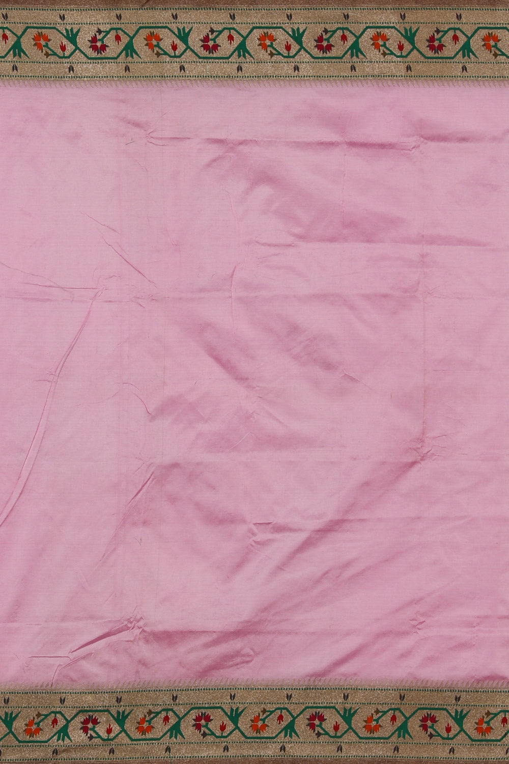 Collection of Paithani Silk Pink Saree in a gallery layout