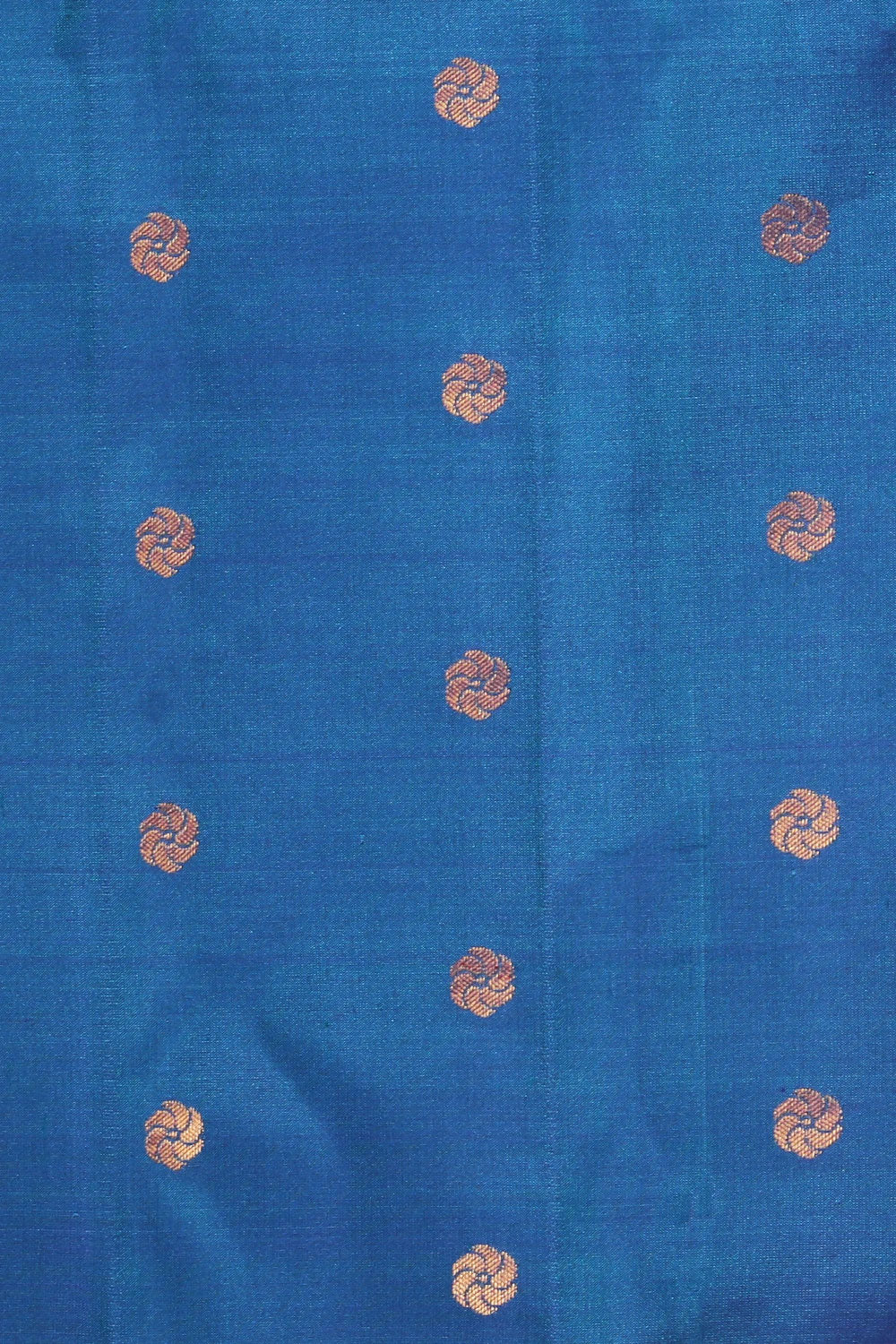 Gadwal Silk Peacock Blue Saree