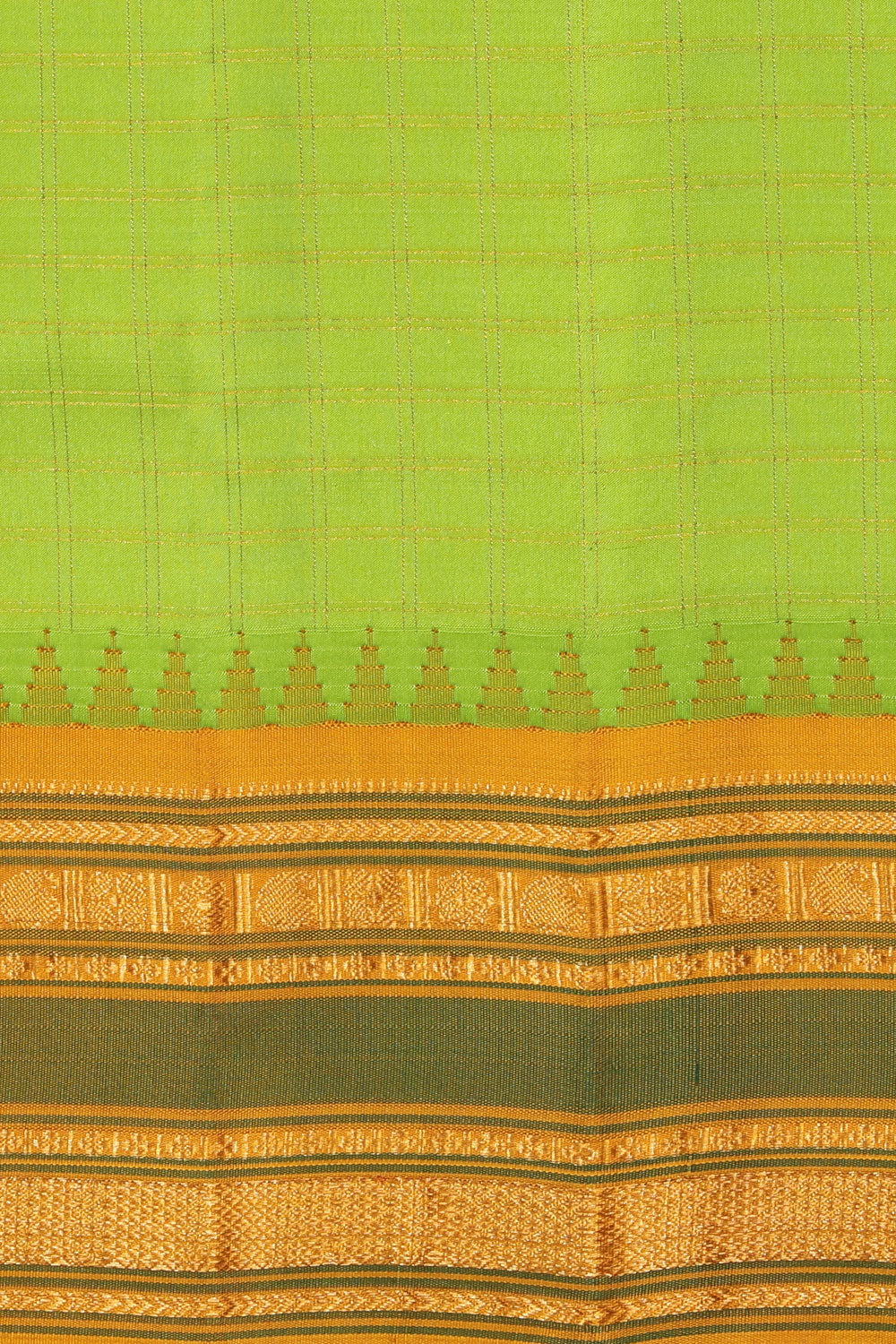 Gadwal Silk Green Saree