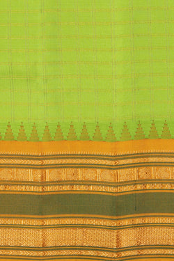 Image of Gadwal Silk Green Saree