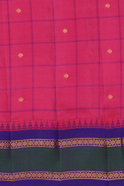 Image of Gadwal Silk Pink Saree